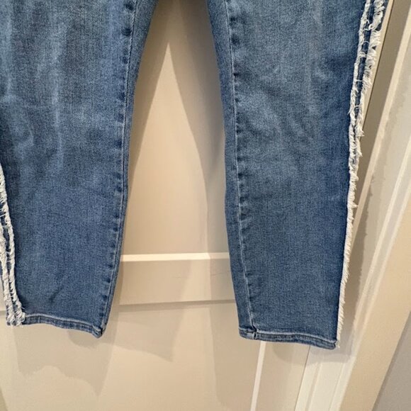 Judy Blue Women Denim Fringed Side Medium Wash Jeans15/32 - Picture 5 of 10